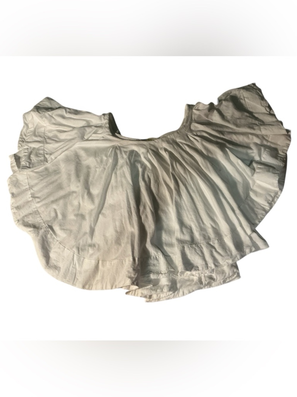 MAEVE Anthropologie WHITE Short Sleeve Swing Top - Picture 7 of 12